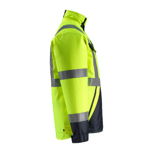 เสื้อแจ็คเก็ตกันลมไมโครไฟเบอร์แบบใหม่ ระบายอากาศได้ดี สำหรับทำงาน กันน้ำ สะท้อนแสงเพื่อความปลอดภัย มีกระเป๋า - Product Image 3