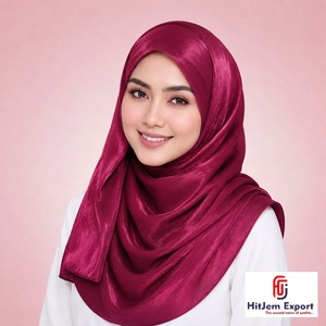 Custom Zimmy Choo Plain Square Hijab Scarf Solid Color <b>Silk</b> Feel Skin Friendly <b>Head</b> <b>Wrap</b> OEM ODM Customized Textile Manufacturer - Product Image 5