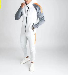 Vêtements de sport fitness, ensemble de survêtement zippé pour hommes, tenue de jogging, ensemble deux pièces, sweats à capuche, survêtements pour hommes, ensembles de fitness pour la salle de sport - Product Image 1