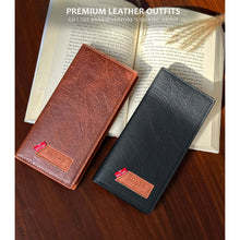 กระเป๋าสตางค์ผู้ชายแบบพับสองตอน ดีไซน์หรูหรา กันน้ำ ผลิตจากหนังไมโครไฟเบอร์สังเคราะห์ ทนทาน ใส่บัตรได้เยอะ จัดเก็บเงินสดได้  ปรับแต่งได้ ทันสมัย - Product Image 3