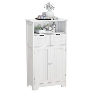 Mobiletto da Bagno Salvaspazio Bianco per Uso Domestico e Alberghiero - Product Image 1