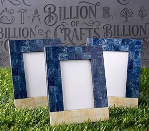 Cadre photo décoratif carré fait main en os coloré pour table, support photo pour la décoration intérieure - Product Image 3