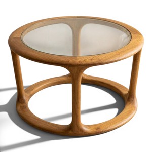 Fabricante de Muebles de Madera de Teca Sostenible, Mesa de Centro Redonda Personalizada de Grado Comercial para Interiores y Exteriores para Proyectos Hoteleros - Product Image 1