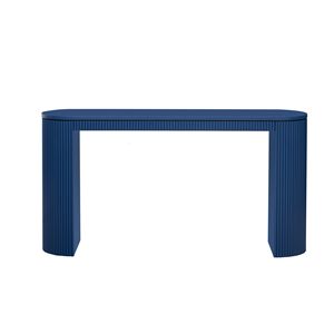 Curved Design Console <b>Table</b> with Unique Vertical Stripe for Living Room Study Entrance - Product Image 3