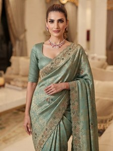 Indian Ethnic Wear Wedding and Festival Wear Pure Silk Saree with Heavy Kanjivarm Design Saree with Blouse - Product Image 3
