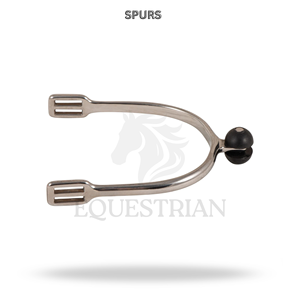 Espuelas de Equitación de Acero Inoxidable con Punta de Bola de Goma, Espuelas de Seguridad para Entrenamiento Ecuestre - Product Image 2
