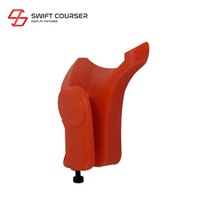 Expositor Metálico Swift Courser para Palos de Golf, Soporte para Putter con Logotipo Personalizado, Tubo Vertical Ranurado Negro/Blanco para Exhibición y Venta al por Menor