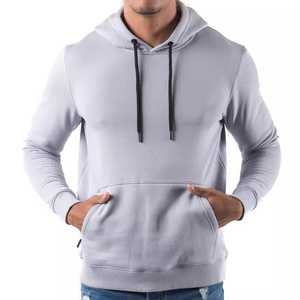 Sudadera con Capucha Deportiva de Forro Polar para Hombre, Corte Regular, Color Sólido, Impresión de Logotipo Frontal Personalizado en 3D, Ropa Deportiva de Invierno al por Mayor - Product Image 2