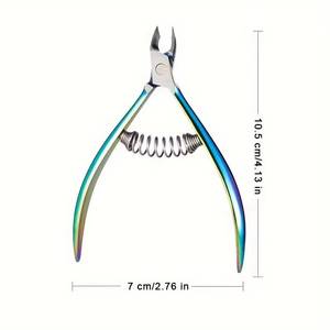 Coupe-ongles professionnel en acier inoxydable avec ressort, mâchoires plates de 12,5 mm, pour l'élimination des peaux mortes des doigts, usage adulte - Product Image 5