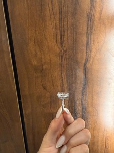 Bague de fiançailles solitaire en diamant de laboratoire taille radiant 8 carats _ E-VVS2 certifié IGI _ Bague solitaire en or blanc 14 carats - Product Image 3