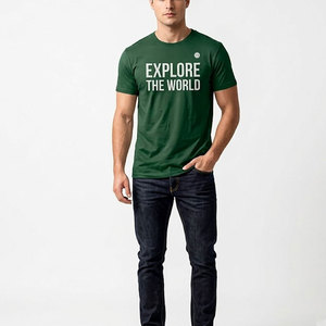 เสื้อยืดพิมพ์ลายพัฟพรีเมียมสำหรับผู้ชาย แฟชั่นสตรีทแวร์ คอตตอน คอกลม ดีไซน์ลายพิมพ์นูนโดดเด่น เหมาะสำหรับชุดลำลอง - Product Image 3