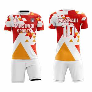 Conjuntos de Uniformes de Fútbol con Diseño Multicolor y Texturizado, Pantalones Cortos Transpirables que Absorben la Humedad, Ropa Deportiva con Logotipo Personalizado para Clubes y Equipos, Venta al Por Mayor - Product Image 4