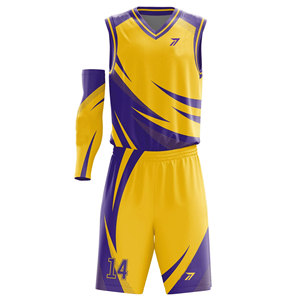<b>Compression</b> Fit Basketball Jersey Men 85% Polyester 15% Spandex Moisture Wicking Custom Logo OEM Bulk Uniform Wholesale Factory - Product Image 1