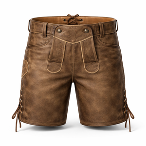 กางเกงหนัง Lederhosen พรีเมียมสำหรับการสั่งซื้อแบบขายส่ง - รับออกแบบตามสั่ง OEM และจัดส่งตรงจากโรงงาน - Product Image 1