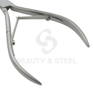 Cortacutículas Profesional de Doble Hoja de Acero Inoxidable, Removedor de Piel Muerta de Precisión para Técnicos de Salones de Uñas - Product Image 3
