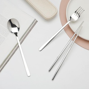 Ensemble de couverts en argent de couleur personnalisée, fabriqués à la main, pour la décoration de la table de cuisine, cuillère, fourchette, couteau, couverts pour la maison et les mariages - Product Image 1