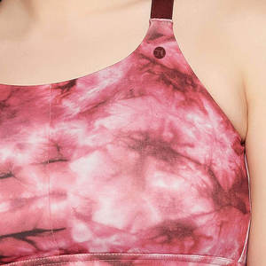 เสื้อชั้นในกีฬาสำหรับผู้หญิงแบบซัพพอร์ตสูงสำหรับโยคะ พิลาทิส พร้อมโลโก้สั่งทำด้านหน้า วัสดุลูกไม้ระบายอากาศ สายปรับได้ และยืดหยุ่น - Product Image 2