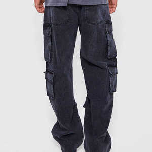 Collection Automne – Jean Cargo Ample Style Urbain pour Homme – Toutes Saisons – Tendance – Coupe Droite – Respirant et Anti-bactérien - Product Image 3