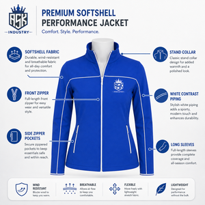 Chaqueta Softshell para Mujer Hecha con Tela Flexible, Construcción Cómoda y una Silueta Práctica para Senderismo y Viajes - Product Image 5