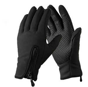 Guantes de Motocicleta para Hombre, para Invierno, con Forro Polar, Antideslizantes, con Cremallera, para Deportes/Conducción/Esquí/Bicicleta - Product Image 1