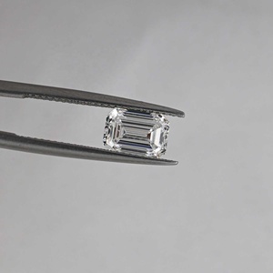 Diamant de laboratoire de qualité supérieure certifié E Color, taille émeraude, clarté VS2, CVD, diamant en vrac fantaisie, vente en gros pour bague de fiançailles - Product Image 2
