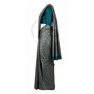 Sari tendance pour femme, vêtement traditionnel indien drapé, imprimé et brodé, tenue ethnique pour mariage, fête, festival - Product Image 3