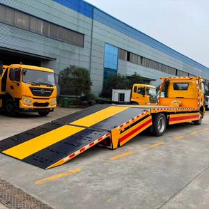 Camion de <span class=keywords><strong>d</strong></span>épannage à plateau plat FAW J6L 4*2, <span class=keywords><strong>un</strong></span> pour deux, pour le sauvetage routier et le <span class=keywords><strong>d</strong></span>épannage de véhicules - Product Image 5