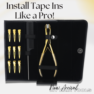 New <b>Hair</b> Extension Tools Kit Tape in <b>Hair</b> Extensions Plier Comb and 9pcs Bride <b>Sectioning</b> <b>Clip</b> for <b>hair</b> stylings Stainless Steel - Product Image 3