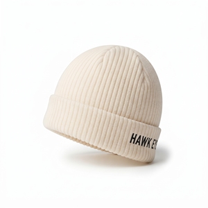 Gorro de Invierno Personalizado con Parche, Gorro de Punto Grueso, Cálido, Unisex, Informal, con Borde Plegado, Venta al Por Mayor - Product Image 5
