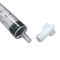 Capuchon de seringue jetable en plastique blanc 18A183 pour seringues dentaires Luer Lock, moulé par injection