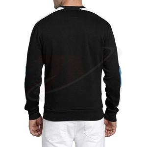 Sudadera de punto casual de corte regular para otoño, 100% poliéster, cuello redondo, con bloques de color para hombre - Product Image 5