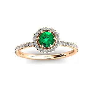 925 Sterling Silver Beautiful Lab Created Antique Green Emerald Engagement Ring From Indian Manufacturer At Wholesale Price