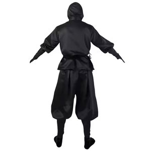 Tenue d'arts martiaux haut de gamme à manches longues, design noir imprimé, costume de ninja, dernière édition, prix abordable, ensembles d'uniformes de ninja - Product Image 3