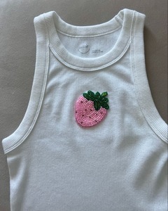 Handcrafted Glass & <b>Crystal</b> Tops with Stylish Floral Embroidery Design Luxury Beaded Embroidery Tops for Baptism Party Functions - Product Image 5