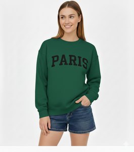 OEM Custom Logo <b>Women's</b> Oversized Mock Neck Sweatshirt-100% Cotton Fleece Anti-Pilling Breathable 300g Fabric - Product Image 1