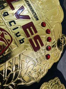 Cinturón de Campeonato Pesado de 6 mm para Lucha Libre con Placas de Zinc y Latón con Correa de Cuero Genuino - Product Image 3