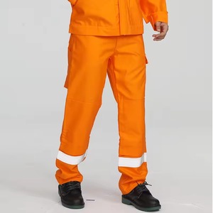 Pantalon de travail unisexe personnalisé, style cargo, pour la construction et le soudage, avec bande réfléchissante, extensible, vente en gros, service OEM - Product Image 3