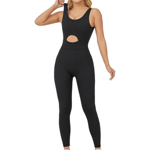 Lightweight High Quality Breathable Sleeveless Slim Fit Top Trendy Reasonable Price Fitness Wear Custom Logo Print <b>Jumpsuit</b> - Product Image 1