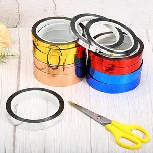 Ruban adhésif holographique réfléchissant en or pour projets de bricolage, d'artisanat, d'emballage cadeau et de décoration - Product Image 5