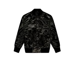 Chaqueta Varsity Extra Grande de Seda para Mujer, Chaqueta Bomber de Satén Premium, Chaqueta Letterman, Ropa Urbana Personalizada de Marca Privada - Product Image 6