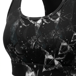 New Arrival Racerback Padded Workout Gym Fitness Yoga Running Breathable Stretch High Quality Sublimation Design Sports <b>Bra</b> OEM - Product Image 4