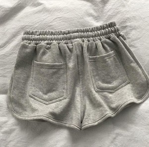 Short de sport gris respirant à taille haute pour femmes, coupe régulière, pour la course, noir, décontracté, pour la maison, nouvelle collection été 2021 - Product Image 2