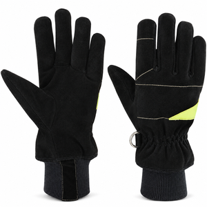 Firefighting Gloves Heat Resistant Firefighter Gloves Protective Rescue Gloves Flame Resistant Safety Gloves Durable Work Gloves - Product Image 1