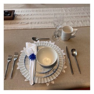 แหวนรัดผ้าเช็ดปากโลหะสีน้ำเงินโคบอลต์สุดหรูสำหรับงานแต่งงาน จัดโต๊ะอย่างเป็นทางการ เป็นมิตรกับสิ่งแวดล้อม ทนทาน - Product Image 2