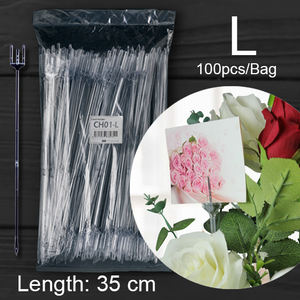 ที่ใส่การ์ดสำหรับการ์ดอวยพร วัสดุโพลีสไตรีน สำหรับตกแต่งช่อดอกไม้ในวันตรุษจีนและวันเกิด ลายดอกไม้ช็อกโกแลต - Product Image 2