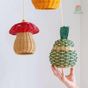 Lámparas Colgantes Infantiles Minimalistas de Ratán con Formas de Frutas Coloridas, Lámparas de Techo en Oferta, Decoración para Dormitorio Infantil - Product Image 6