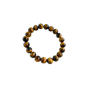 Bracelet en perles d'œil de tigre naturel unisexe, perles de pierre polies, Chine, pour cadeau, fête, usage quotidien - Product Image 1