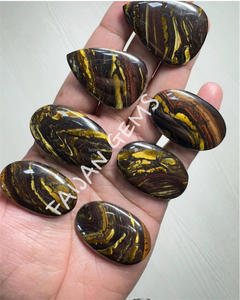 Cabujón de piedras preciosas sueltas de tigre de hierro rojo Natural, forma de mezcla pulida, cabujón de cristal de todos los tamaños para hacer colgantes de joyería - Product Image 1