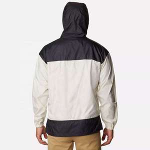 Custom Mens Lightweight Waterproof Windbreaker Jacket Hooded Color <b>Block</b> Sportswear Outdoor Zip Up Windproof Rain Coat Wholesale - Product Image 4