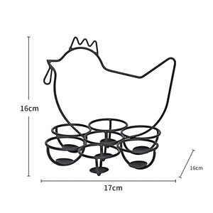 Creativo Soporte para Huevos con Diseño de Pollo, Acabado en Níquel, para Encimera de Cocina, Decoración y Almacenamiento - Product Image 5